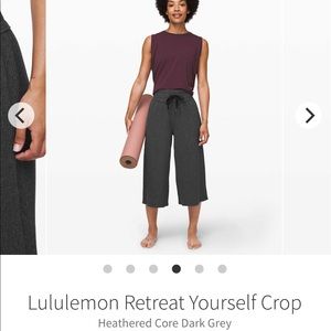 LULULEMON RETREAT YOURSELF CROP SIZE 6